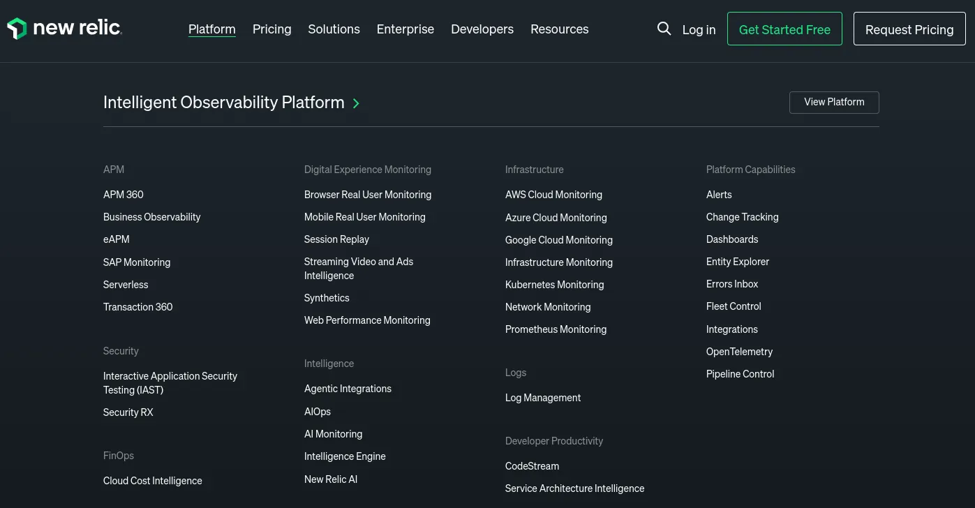 New Relic Platform