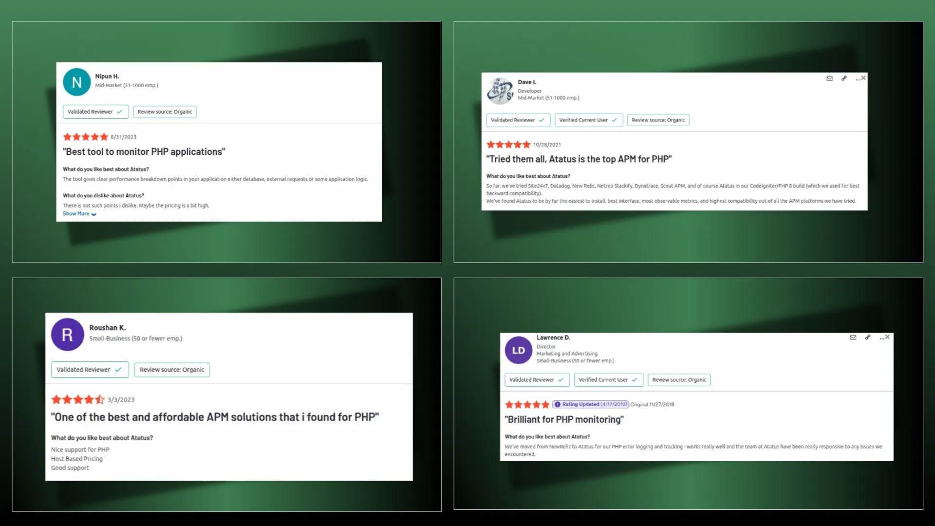 G2 Reviews: Real Feedback on Atatus PHP Monitoring