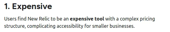 New Relic - expensive tool