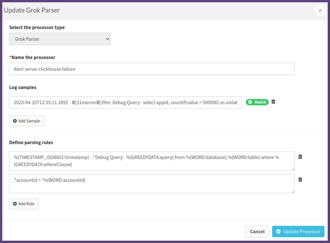 Log Pipelines