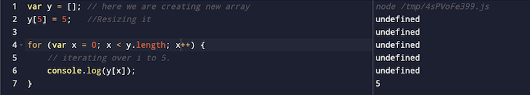 js Golang output 