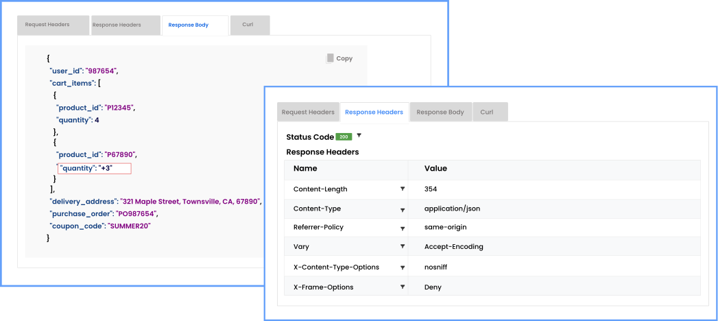 Auto Capturing of Response Header and Response Body
