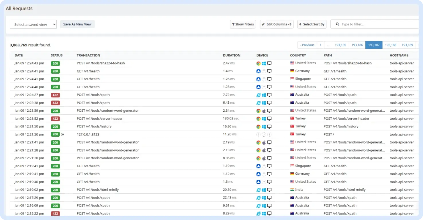 API Traffic Monitoring