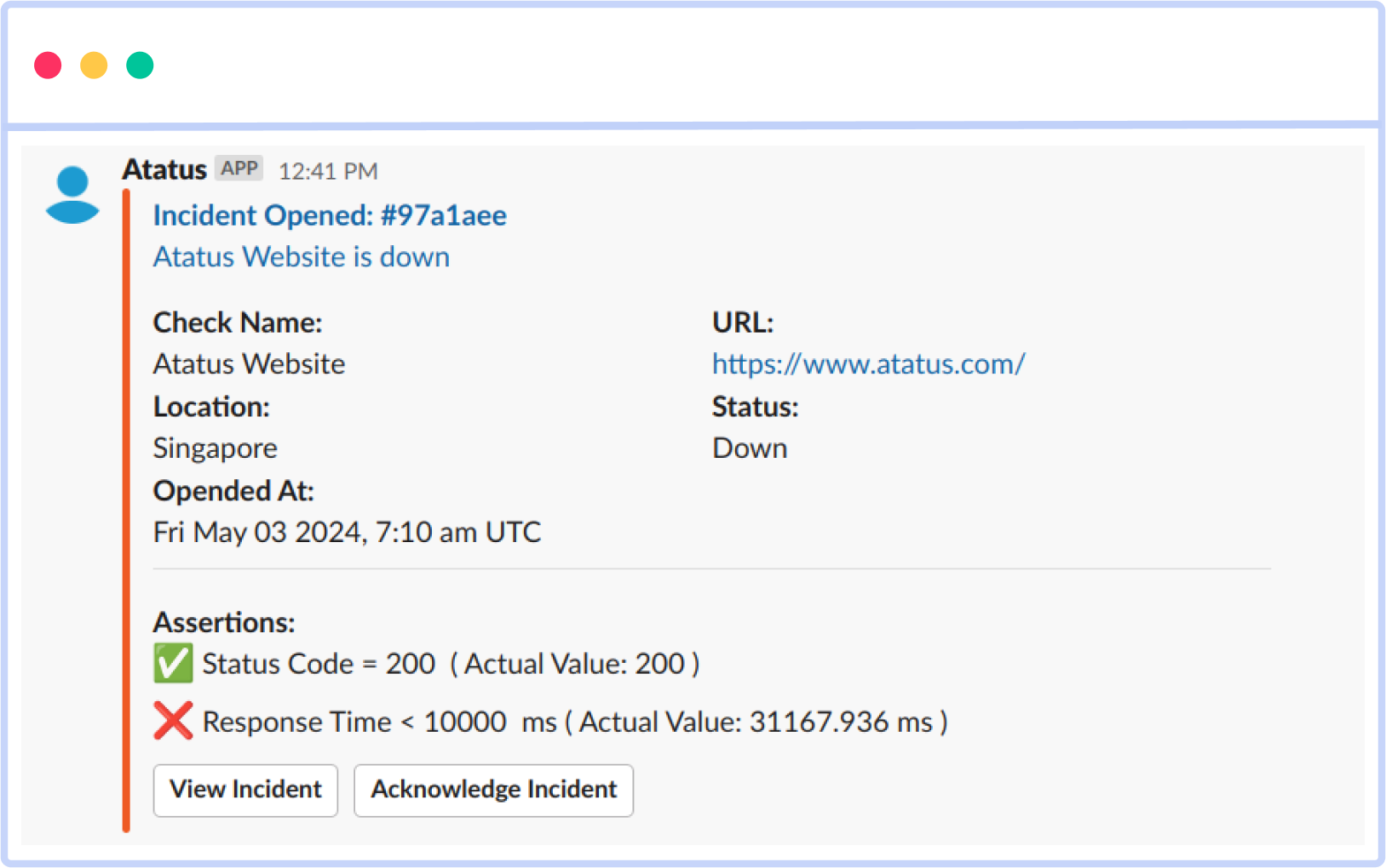 Website Downtime Alerts